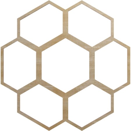 Ekena Millwork Florin Wood Fretwork Pierced Ceiling Medallion, Hickory, 26"OD x 11 1/8"ID x 1/4"T CMWP26X26X0250FOHI